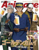 Cover of Animage magazine featuring animated characters with drinks